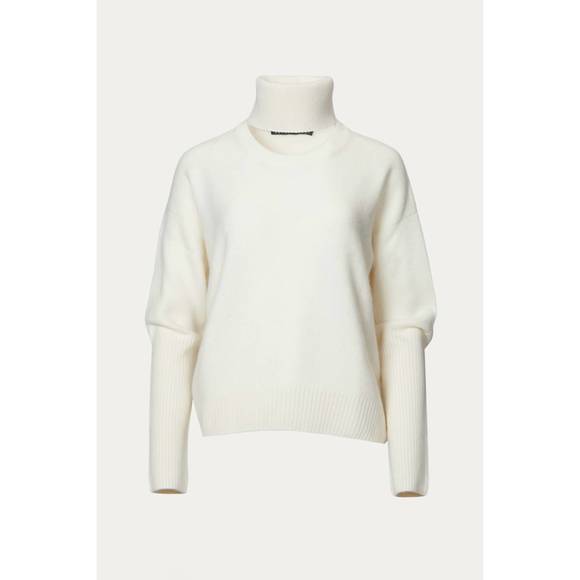 NEW ZEYNEP ARCAY cashmere turtleneck jumper in off white - Picture 2 of 7